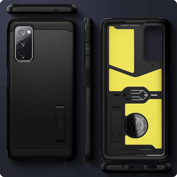 Actual product image Spigen Galaxy S20 FE Case Tough Armor Black (Samsung Galaxy S20 FE)