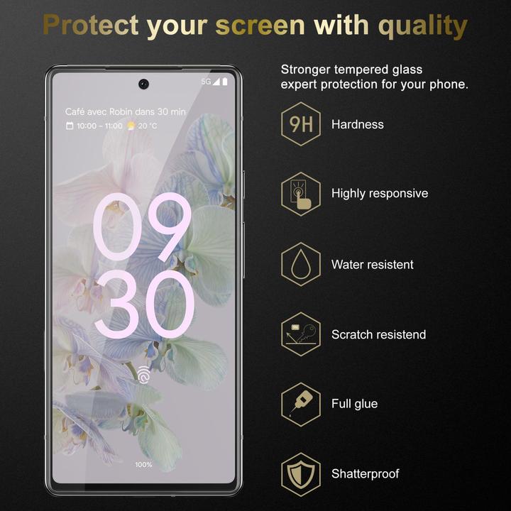 Image du produit Cadorabo Verre de protection trempé pour Google PIXEL 6A (1 pièce(s), Google Pixel 6a)