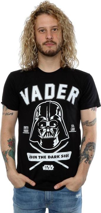 Actual product image Star Wars Mens Darth Vader Collegiate T-Shirt (L)