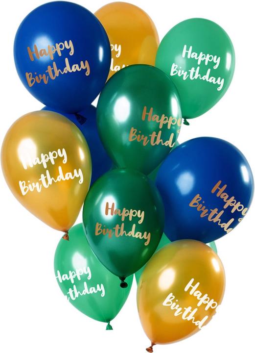 Image du produit Folat Set de ballons Joyeux anniversaire (12 x)