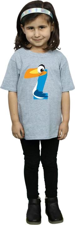Actual product image Disney Girls Alphabet Z Is For Zazu Cotton T-Shirt (140, 146)