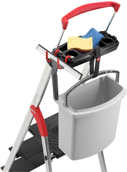 Actual product image Hailo L100 TopLine, aluminium safety stepladder, 7 steps (Stile, 17 cm)