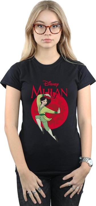 Actual product image Disney Womens/Ladies Mulan Dragon Circle Cotton T-Shirt (XXL)