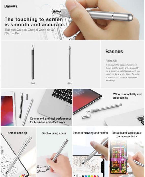 Produktbild Baseus Golden Cudgel Capacitive Stylus Pen Silver
