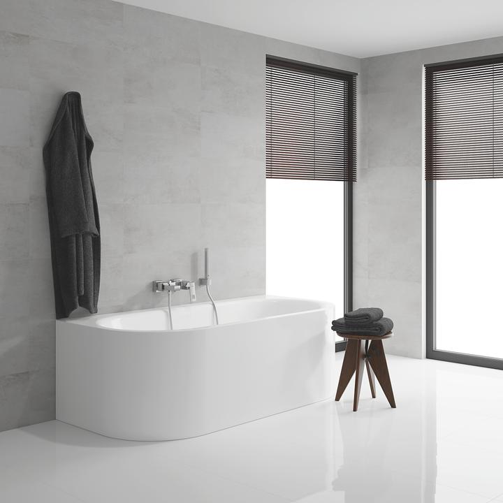 Actual product image Grohe Eurocube single lever bath mixer