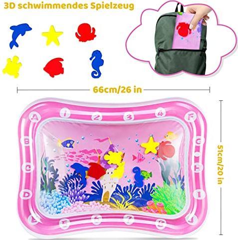 Produktbild Activity Board Wassermatte Baby, Babyspielzeug von 3 6 9 Monaten, Wasserspielmatte Baby sensorisches Spielzeug die