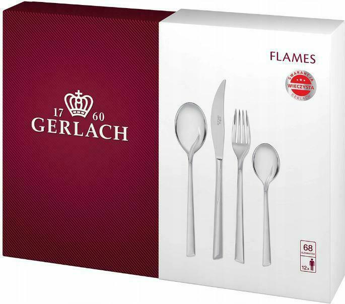 Immagine prodotto Gerlach Set di posate Shiny Valor, acciaio inox, argento, 52 x 42 x 10 cm, 68 pezzi (68 Pezzo/i, Set di posate)