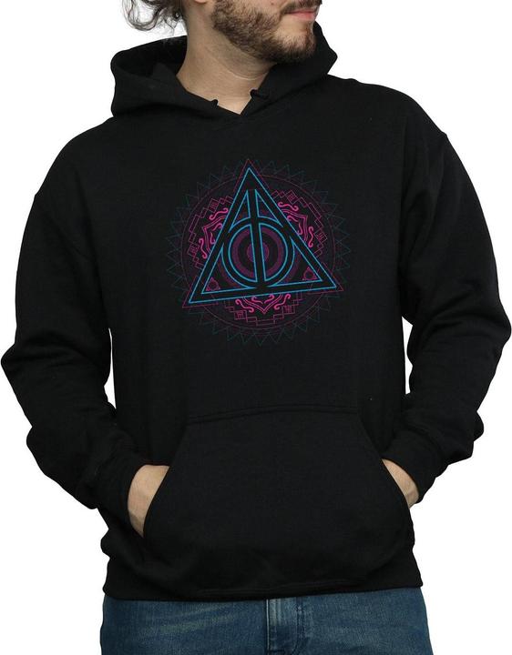 Immagine prodotto Neon Deathly Hallows Felpa con Cappuccio Uomo (XXL)