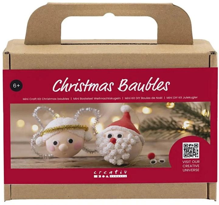 Image du produit Creativ Company Kit de bricolage Boules de Noël Père Noël et ange
