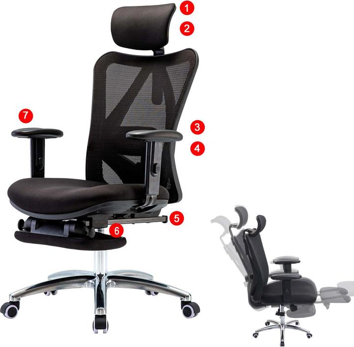 Actual product image Sihoo Office chair