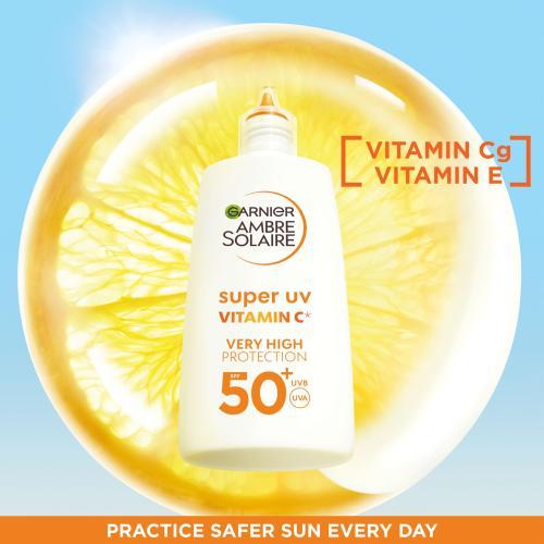 Actual product image Garnier Ambre Solaire Super UV Vitamin C (Sun cream face, SPF 50, 40 ml)