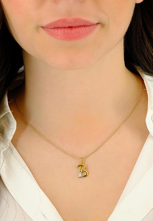 Produktbild Muau Buchstabe (750, Weissgold, 18K Gelbgold)