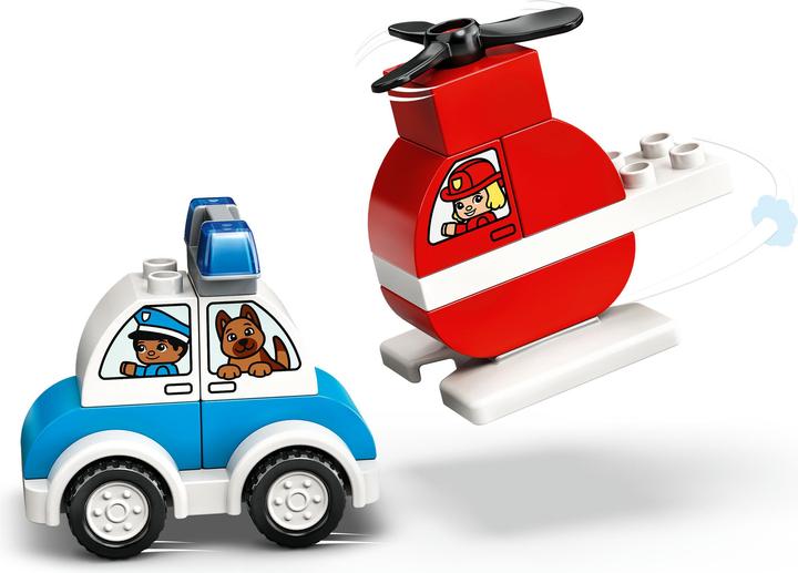 Produktbild LEGO Mein erster Feuerwehrhubschrauber und mein erstes Polizeiaut (10957)