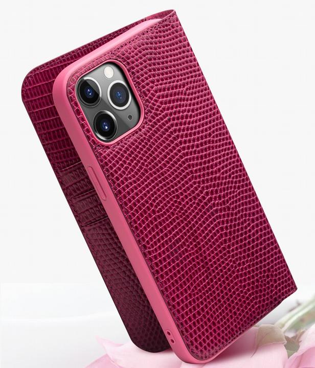 Produktbild QiAlino Hülle Croco Flip (Apple iPhone 14 Pro)