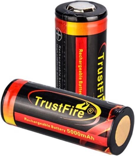 Actual product image Trustfire Battery 26650, protected (1 pcs., 26650, 5000 mAh)