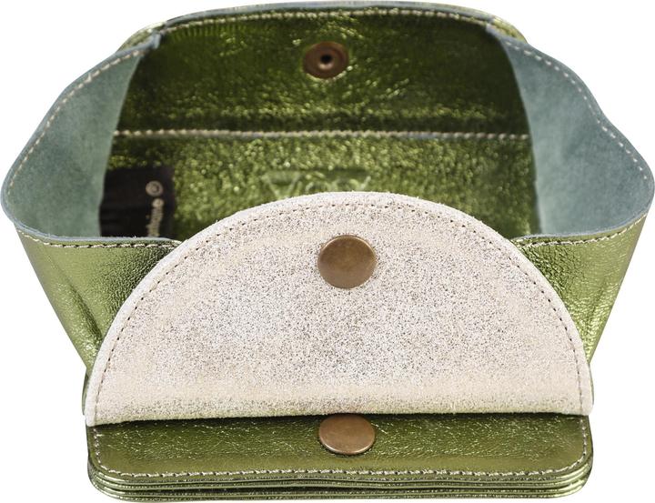 Suede gold + Cosmicuir green