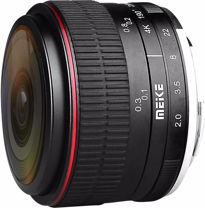 Immagine prodotto Meike 6,5 mm f/2,0 Fisheye, Sony E (Sony E, Full-frame, APS-C / DX)