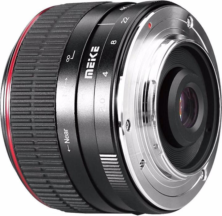 Immagine prodotto Meike 6,5 mm f/2,0 Fisheye, Sony E (Sony E, Full-frame, APS-C / DX)