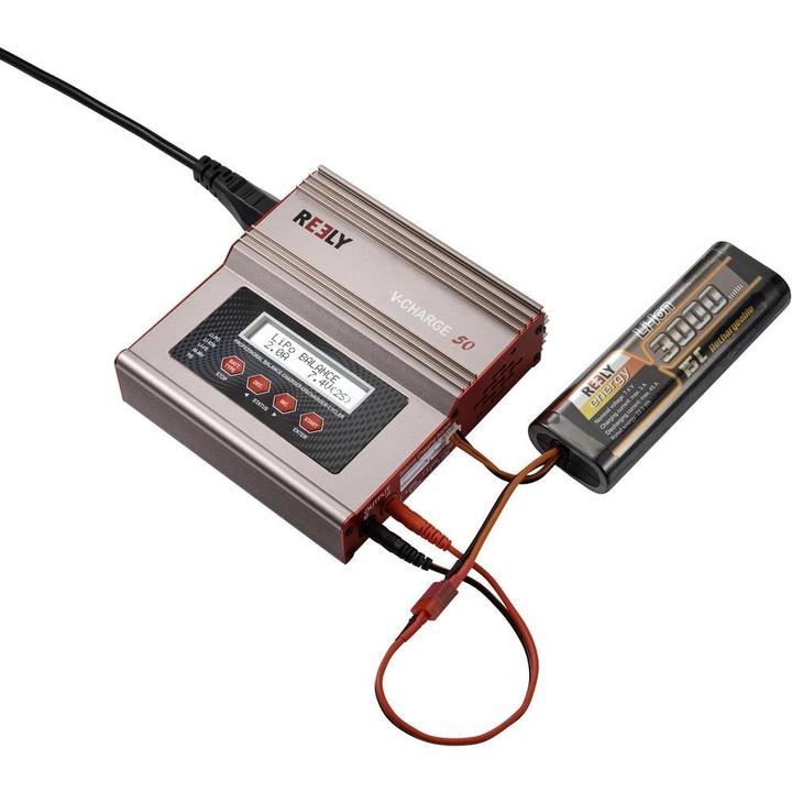 Productafbeelding Reely V-Charge 50 Modellbau-Multifunktionsladegerät 12 V, 230 V 7 A LiIon, LiFeP