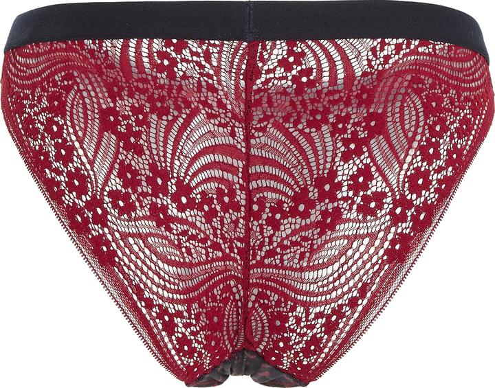 Actual product image Tommy Hilfiger Ladies Lace Print Bikini Style Underwear, Rose AOP, S (S)