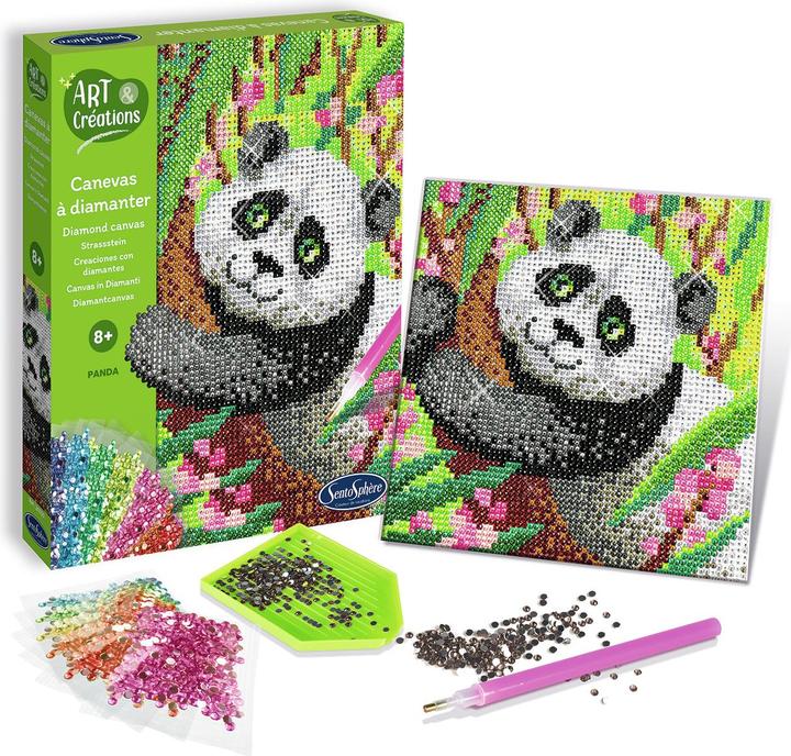 Produktbild Sentosphere Panda-Diamant-Leinwand
