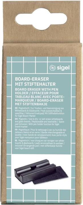 Produktbild Sigel Whiteboard Tafelwischer (B x H) 130 mm x 60 mm Schwarz BA150 (1 x)