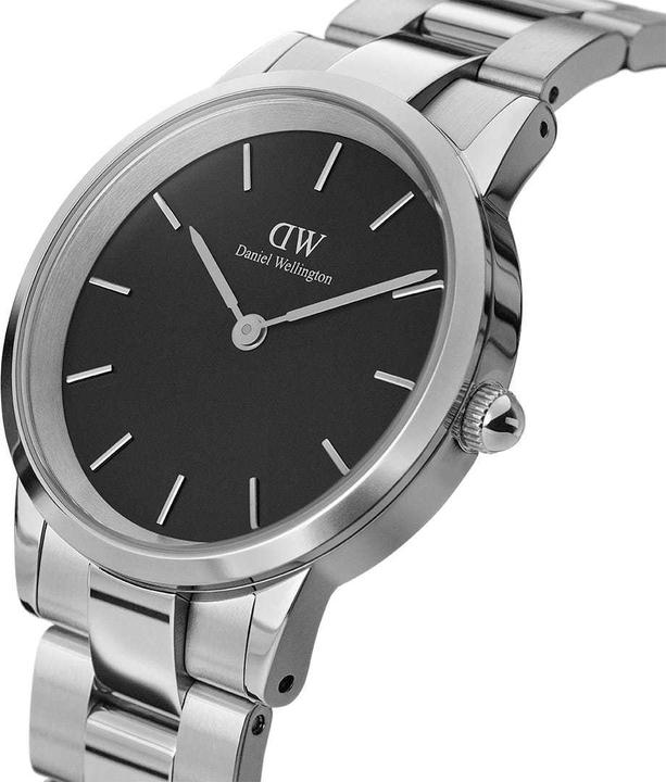 Actual product image Daniel Wellington Iconic Link Black Silver (36 mm) (Analogue wristwatch, 36 mm)
