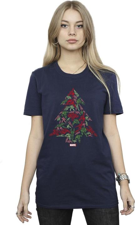 Immagine prodotto Avengers Christmas Tree Maglietta Ampia Donna (XXL)