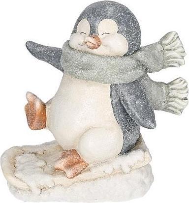 Actual product image Riffelmacher & Weinberger Penguin on Snowboard 20x37cm 75542