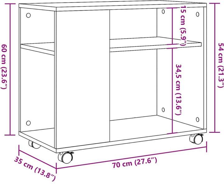 Immagine prodotto VidaXL Lisotianka (70 x 32 x 15 cm)
