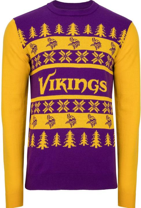 Actual product image Foco NFL Ugly Sweater XMAS Knit Sweater Minnesota Vikings - L (L)