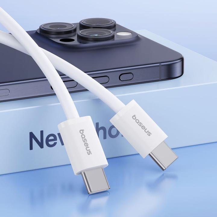 Produktbild Baseus Superior Series II USB-C – USB-C 30 W 480 Mbit/s 2 m Kabel – Weiss (2 m, USB 2.0)