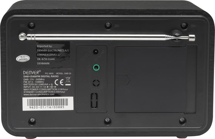 Image du produit Denver Dab-35 (DAB+ DAB, FM)