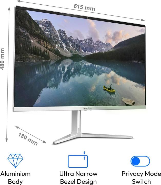 Actual product image Medion Akoya E27419 AIO (Intel Core i5-13420H, 16 GB, 512 GB, Intel UHD Graphics)