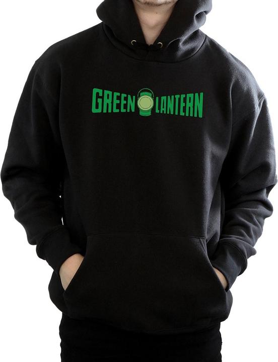 Immagine prodotto Green Lantern Text Logo Felpa con Cappuccio Uomo (S)