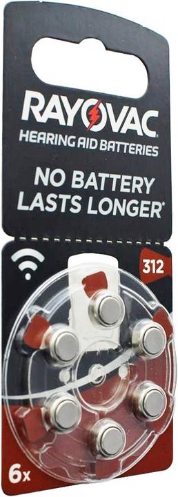 Image du produit Rayovac 60 pièces Pile pour appareil auditif Varta HA312, PR41, 4607, 5000252003205 (60 pcs, 180 mAh)