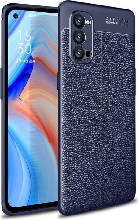Actual product image Screenguard Oppo Reno4 Pro 5G Case Leather Design TPU Cover (Oppo Reno 4 Pro 5G)