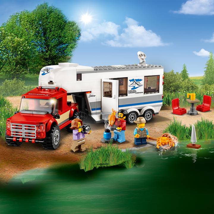 Produktbild LEGO Pickup Wohnwagen (60182, LEGO City)