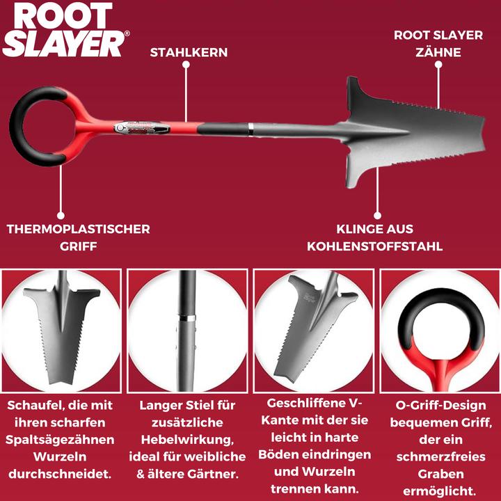 Image du produit Root Slayer Garden Spade avec lame de couteau