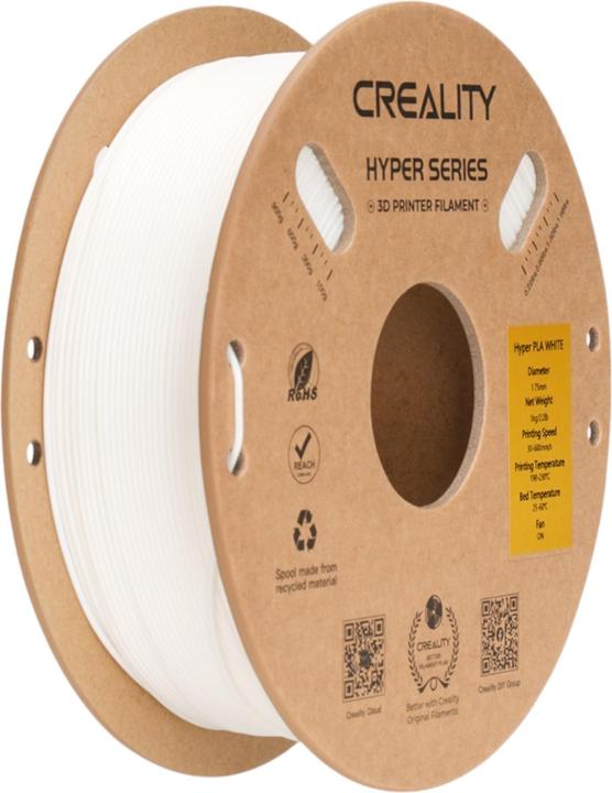 Creality Filament PLA Hyper (PLA, 1.75 mm, 1000 g, Weiss)