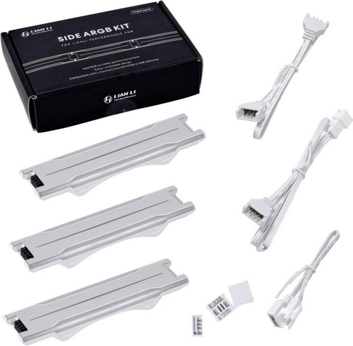 Actual product image Lian-Li UNI FAN P28 Side ARGB Strip, 3-pack - white (RGB)