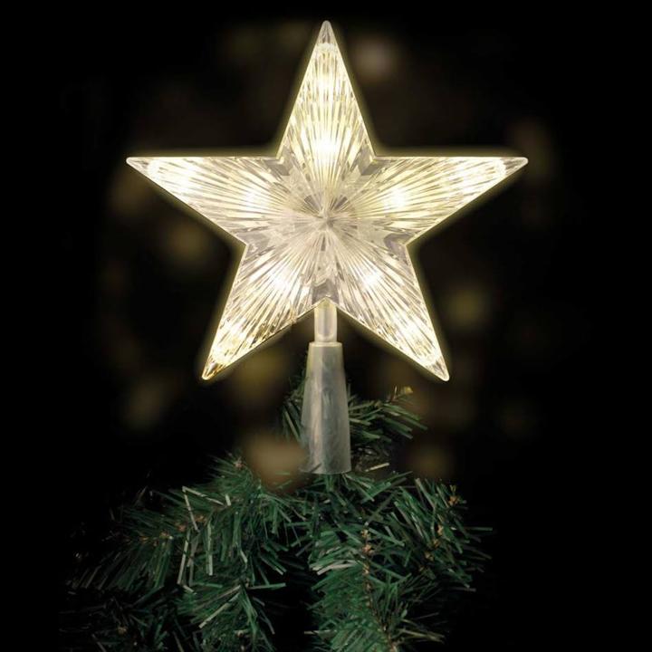 Produktbild Mojawo LED Baumspitze Stern Weihnachtsbaumspitze 10 LEDs Batterie (1 -teilig)