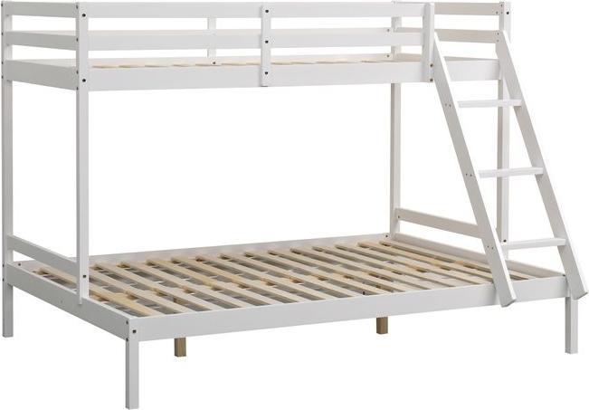 Swisshandel24 Letto a soppalco Lilly 80x200 cm / 120x200 cm, bianco (80 x 200 cm / 120 x 200 cm)