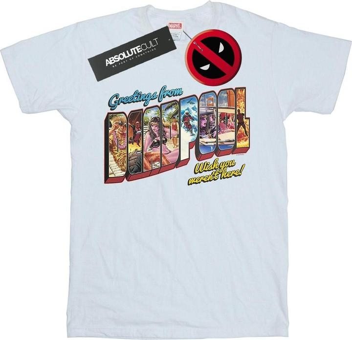 Actual product image Mens Deadpool Greetings T-Shirt (L)
