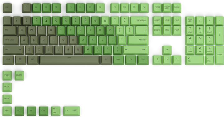Glorious PC Gaming Race GPBT Keycaps - 114 keycaps PBT, ANSI, layout US