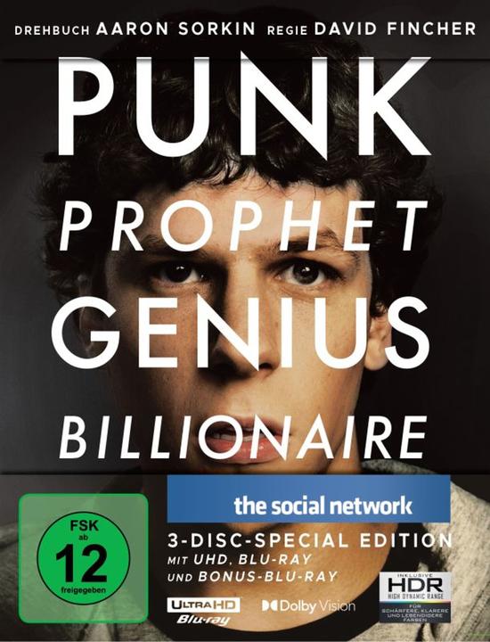 Produktbild Sony The Social Network (3D DVD, 20250306, Deutsch, Englisch)