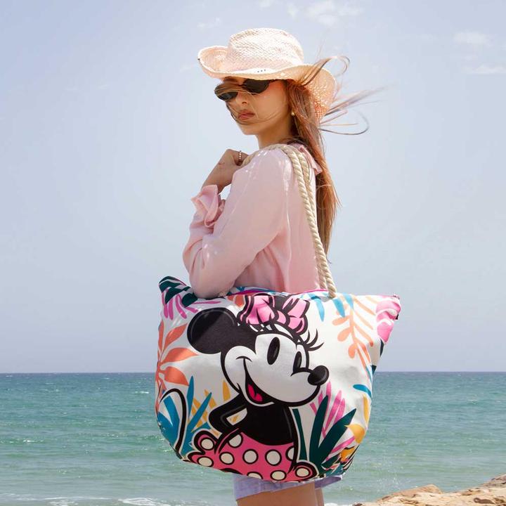Produktbild Karactermania Minnie Maus Island-Soleil Strandtasche, Mehrfarbig, 52 x 37 cm