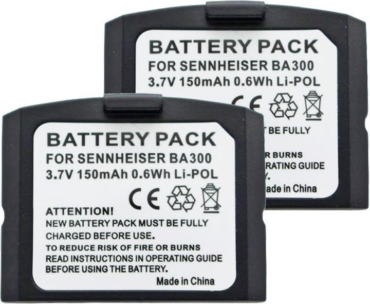 Actual product image Sennheiser Rechargeable battery set of 2 suitable for BA300, 500898, IS 410 (2 pcs., Device specific, 140 mAh)