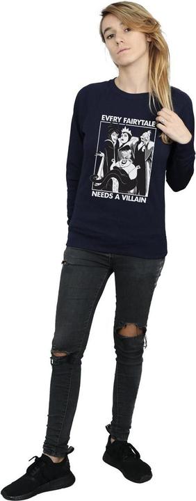 Actual product image Disney Princess Womens/Ladies Every Fairy Tale Needs A Villain Sweatshirt (M)