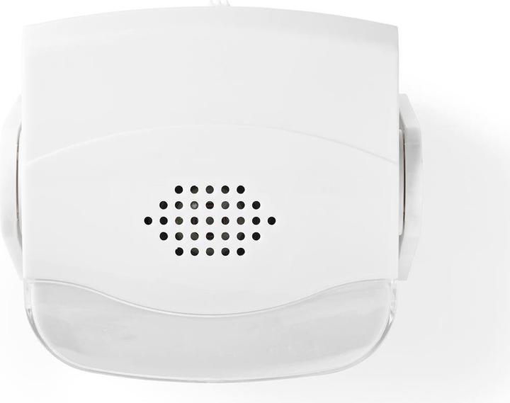 Produktbild Nedis Türeinstiegsalarm mit Bewegungsmelder & 80 dB Klingel, Wand- & Deckenmontage, Weiss (1.10 m)
